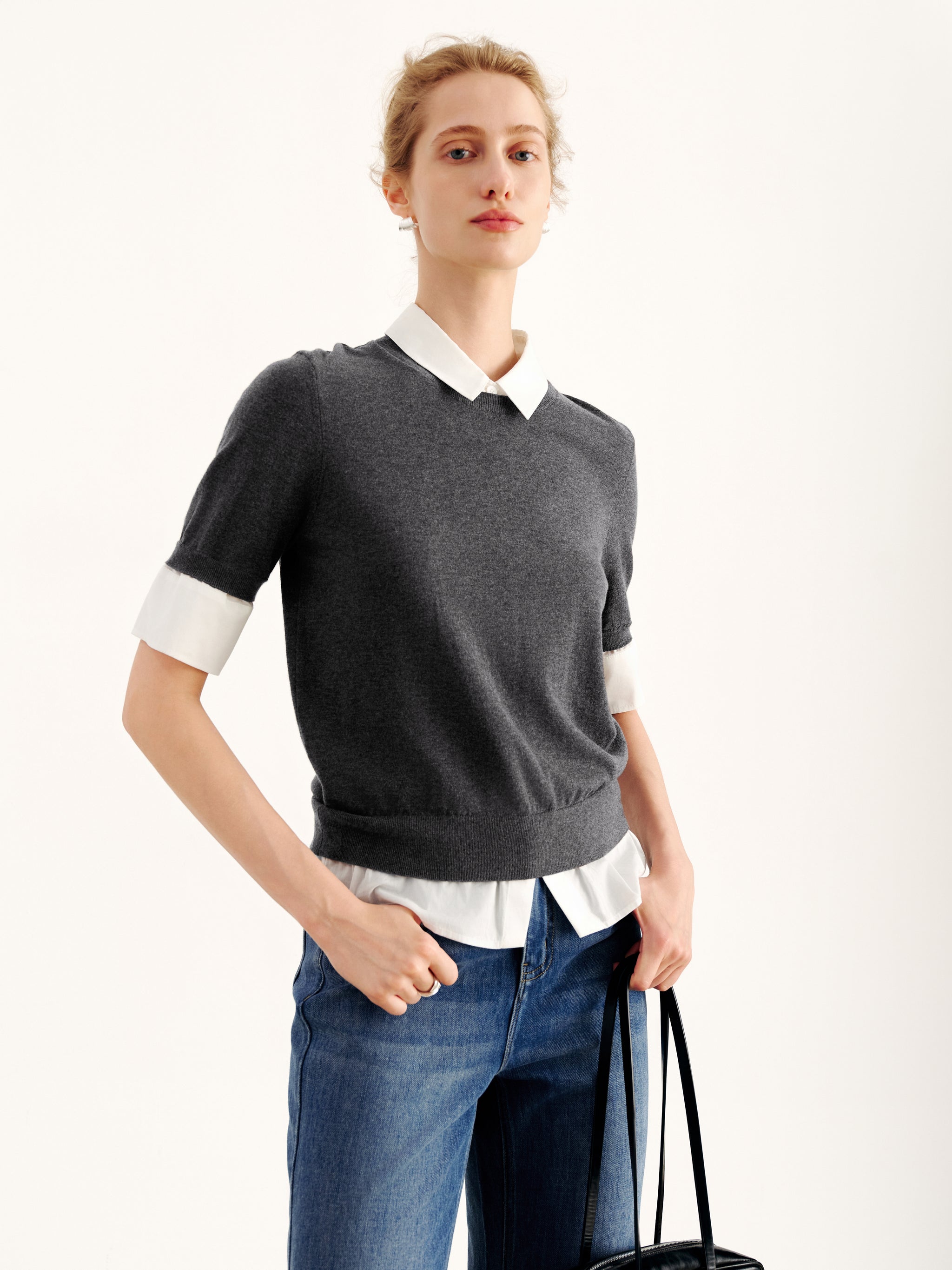 Double Layer Knit Top
