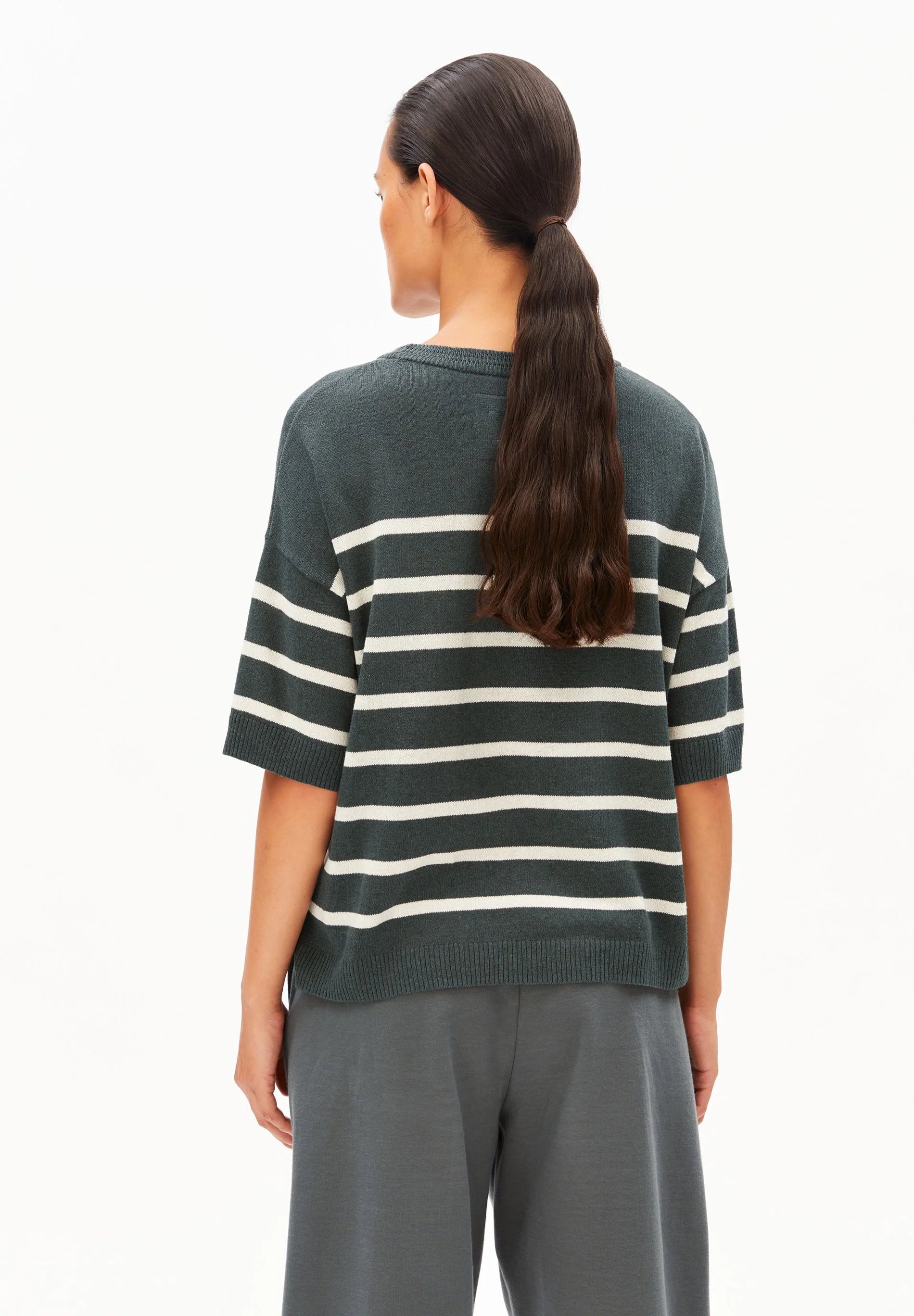 Stripe Linen Sweater