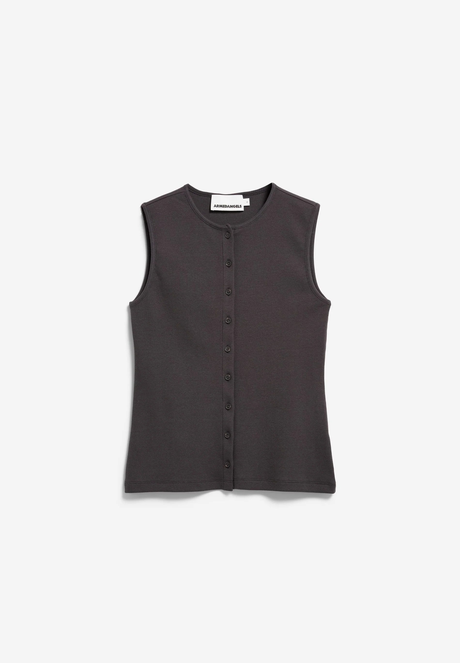 Rib Button Top