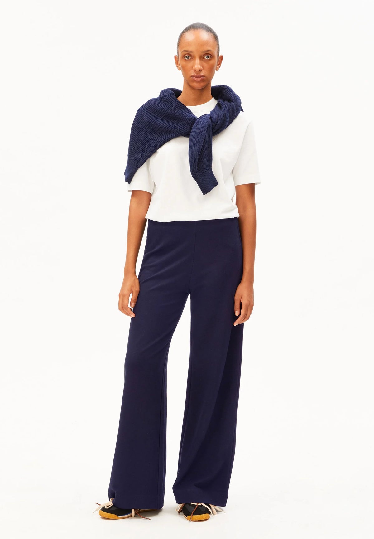 Wide Leg Jersey Pant
