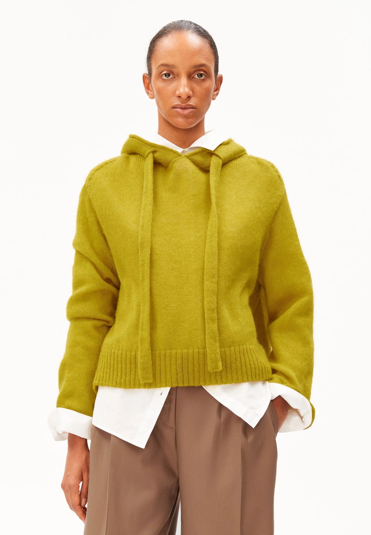 Mohair Blend Hoodie