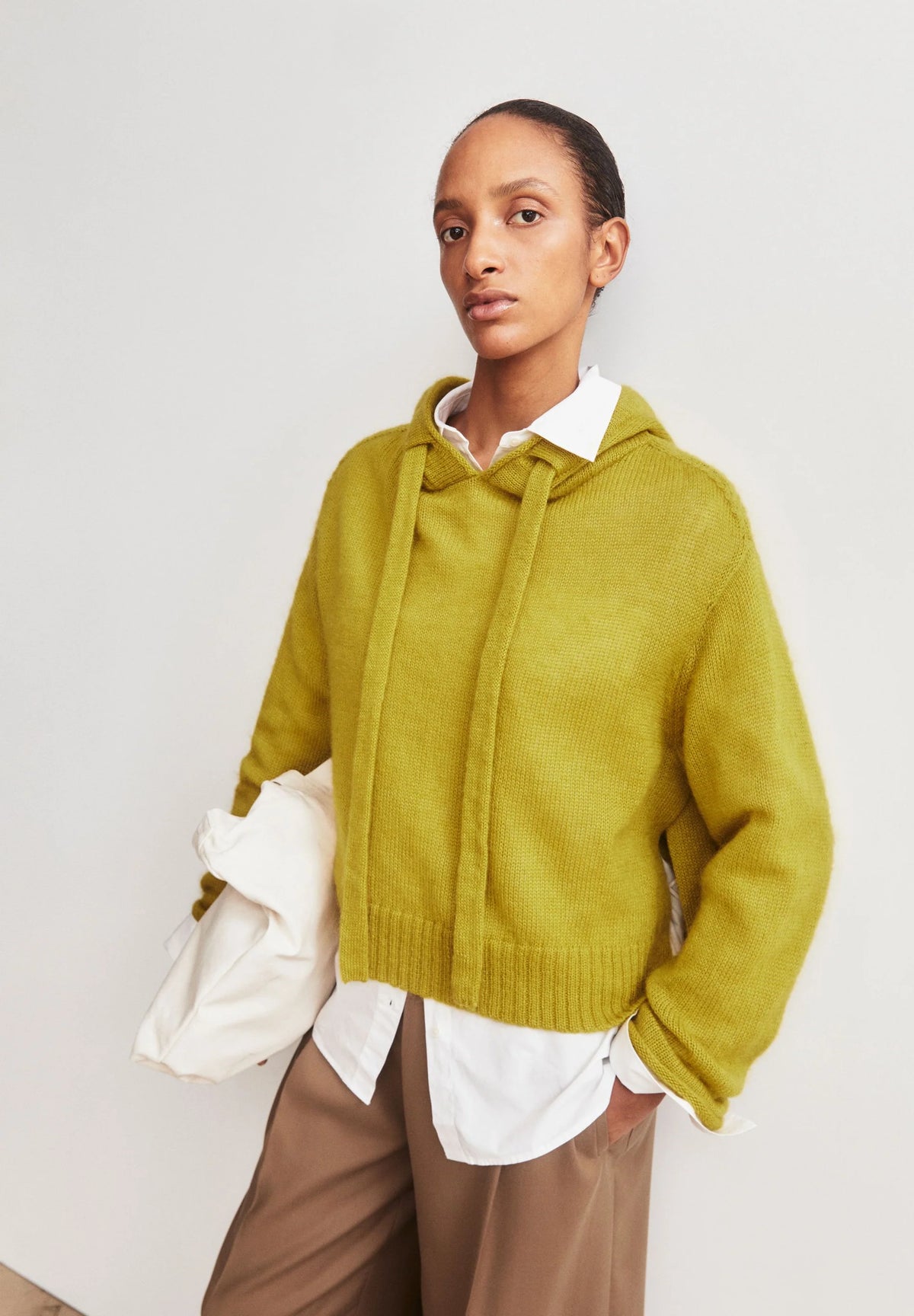 Mohair Blend Hoodie