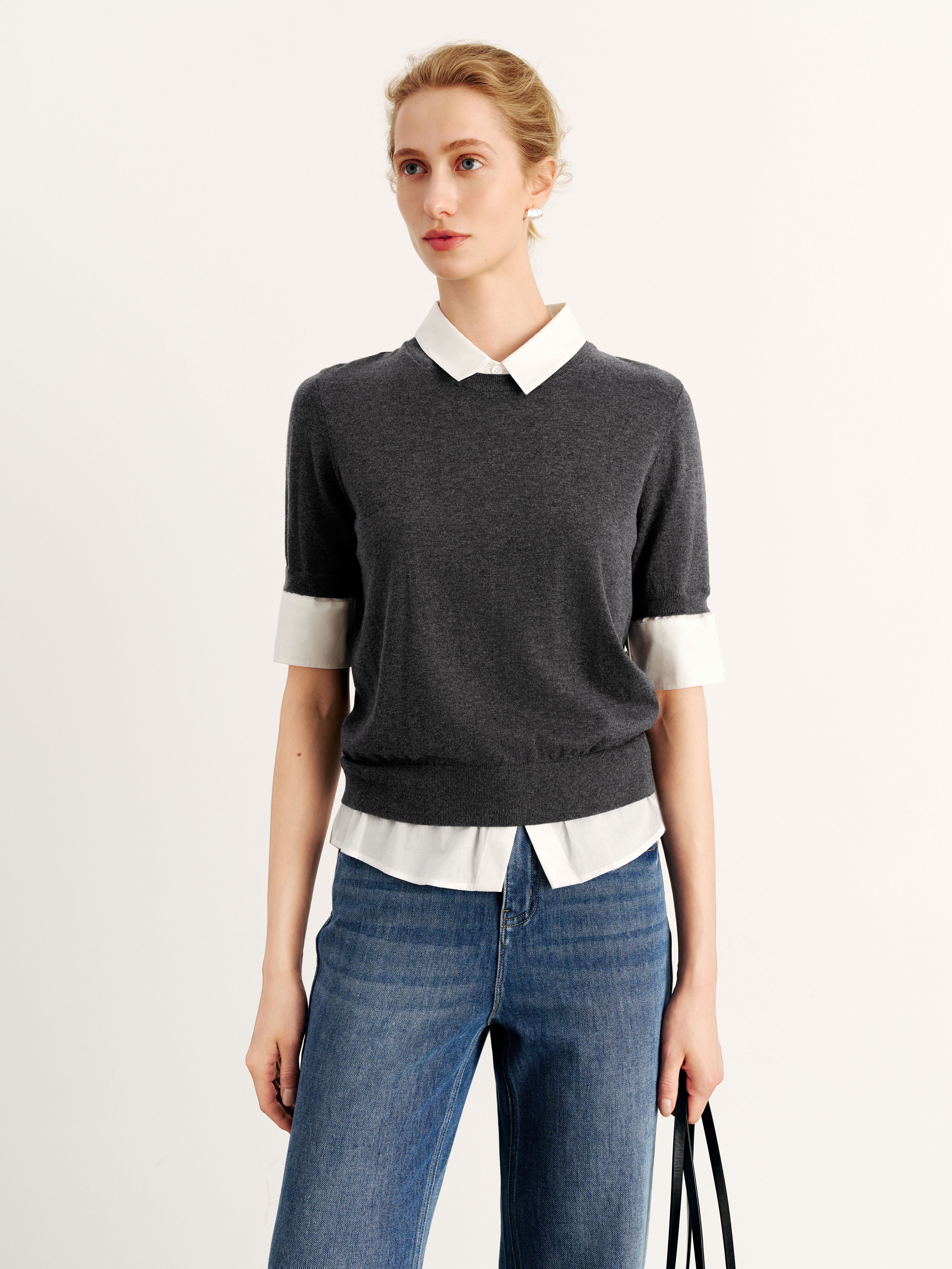 Double Layer Knit Top