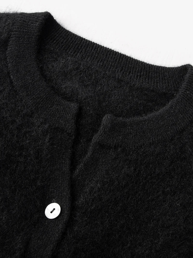 Brushed Cashmere Cardigan