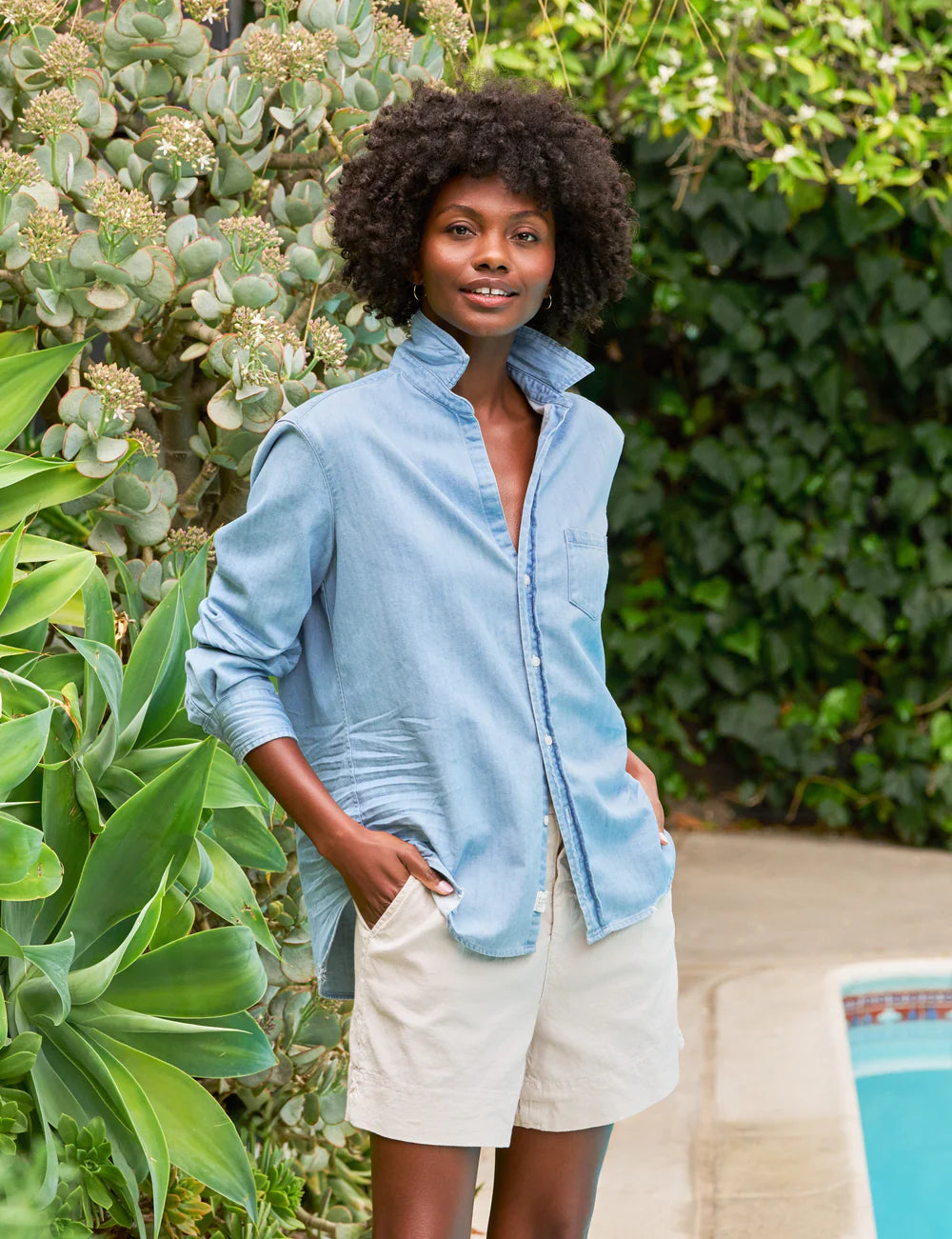 Eileen Denim Relaxed Button-Up