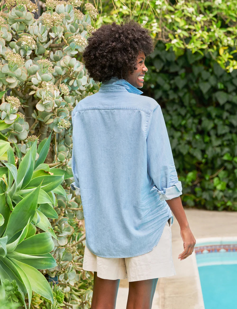 Eileen Denim Relaxed Button-Up