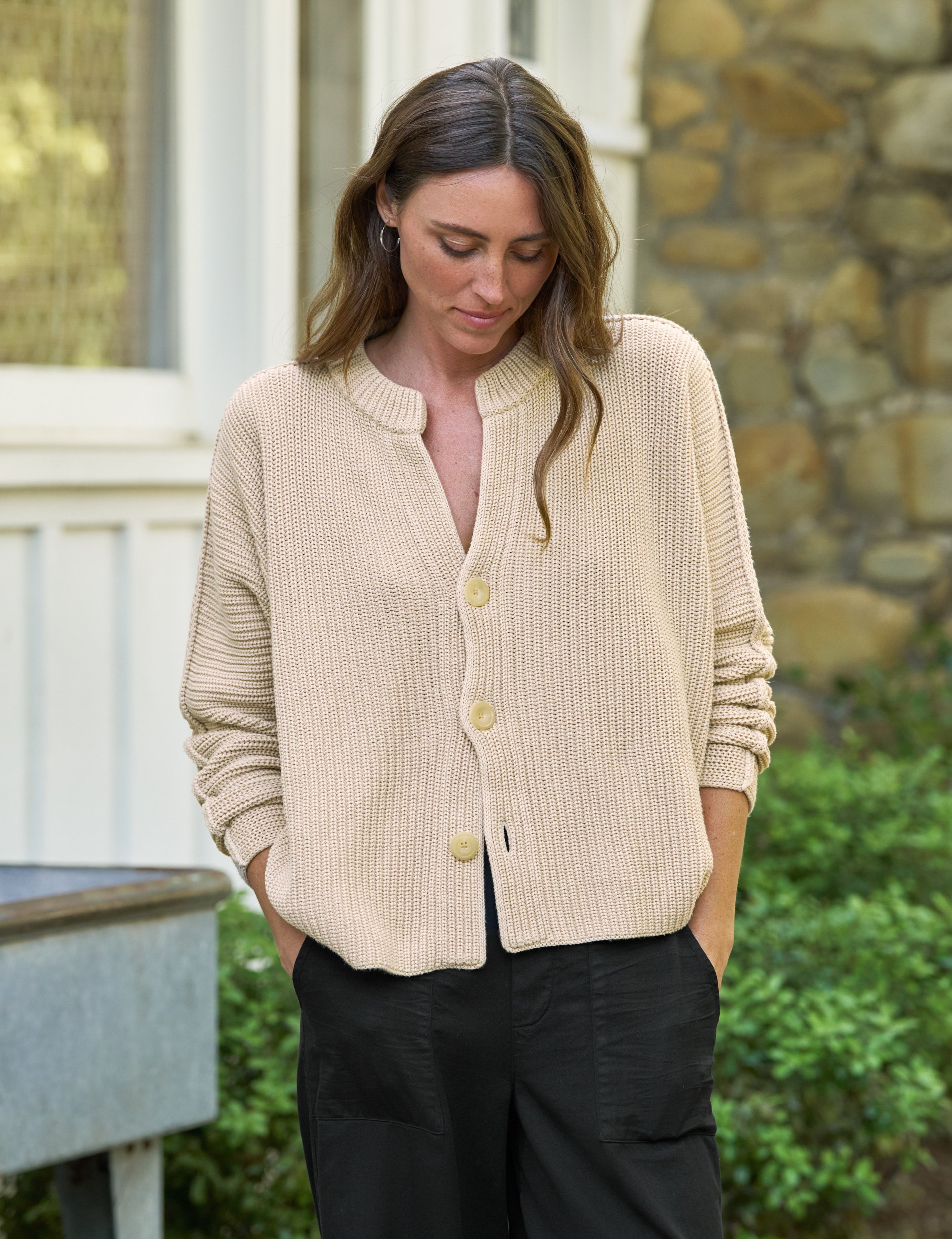 Montecito Crew Neck Cardigan