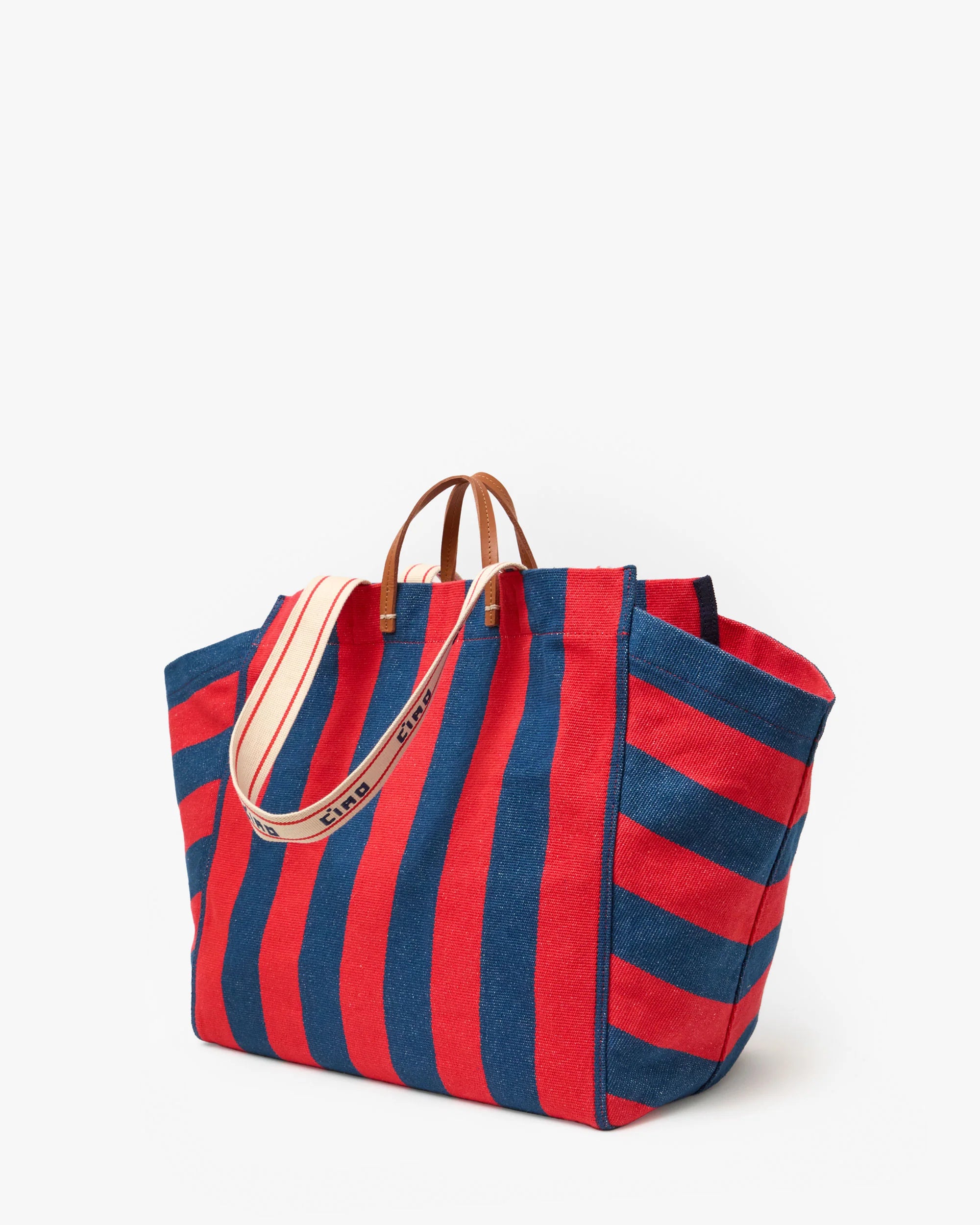 Beach Tote - Canvas Stripe