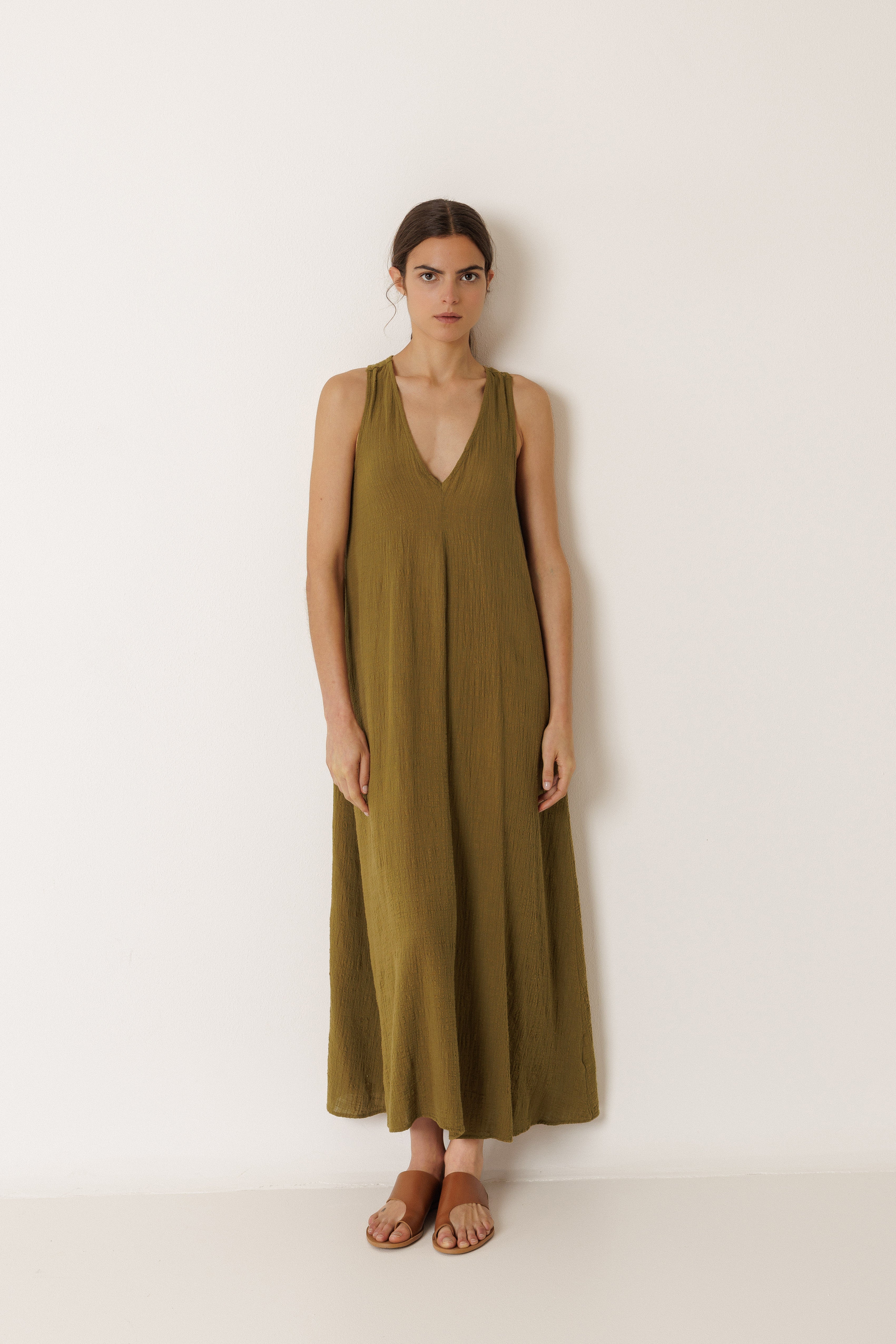 Linen Maxi Dress