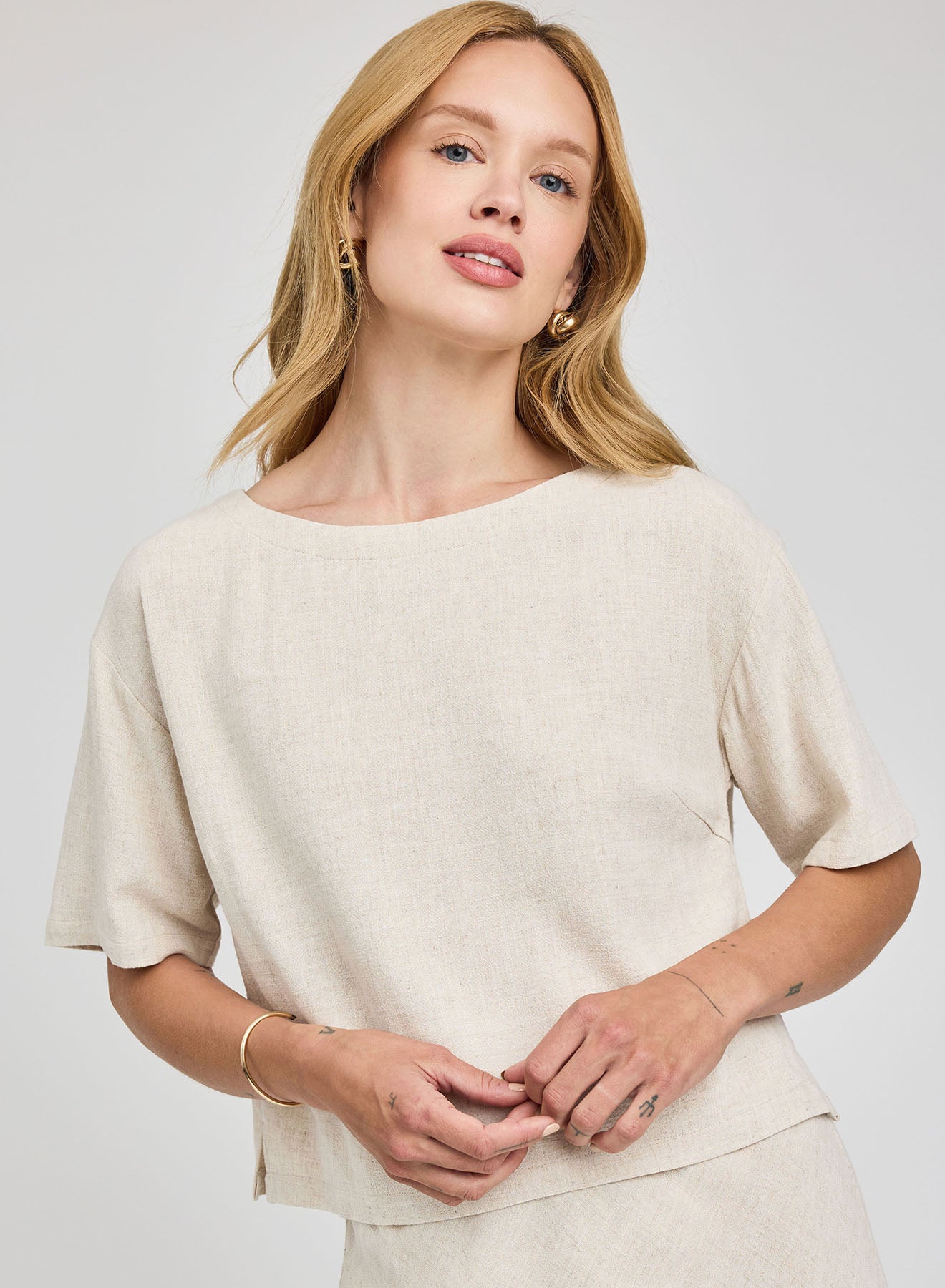Gemini Linen Top