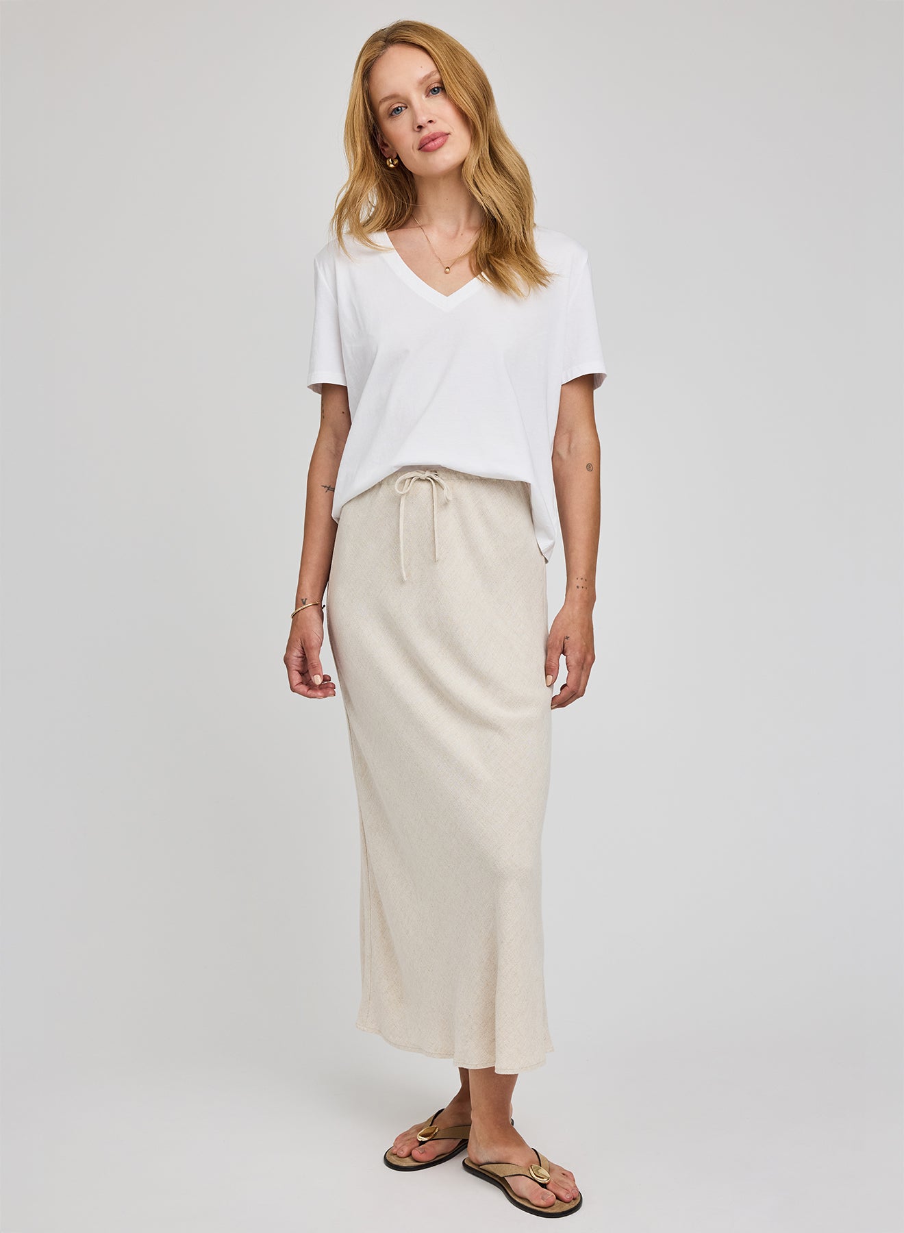 Cassia Linen Skirt