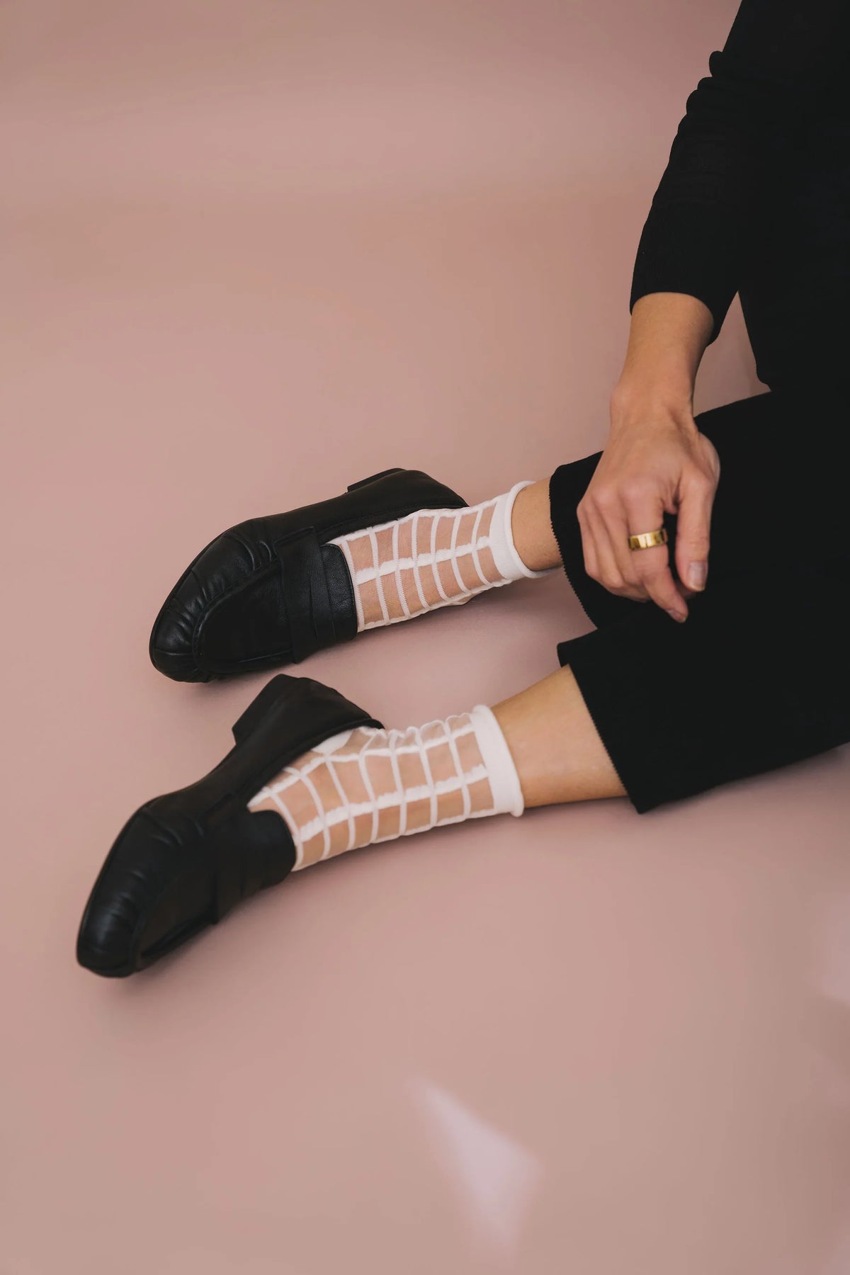 Sheer French Window Socks