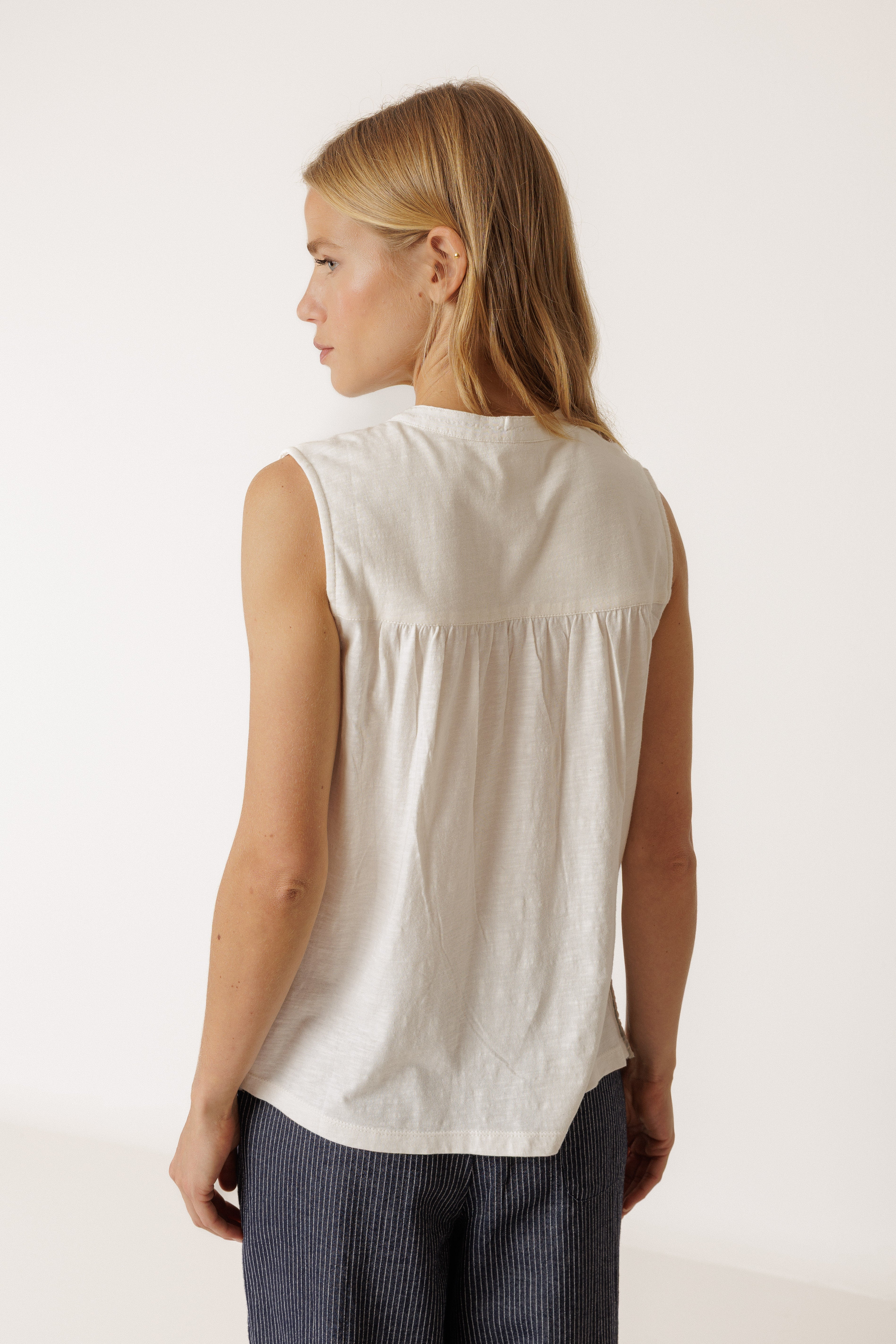 Combination Embroidered Tank