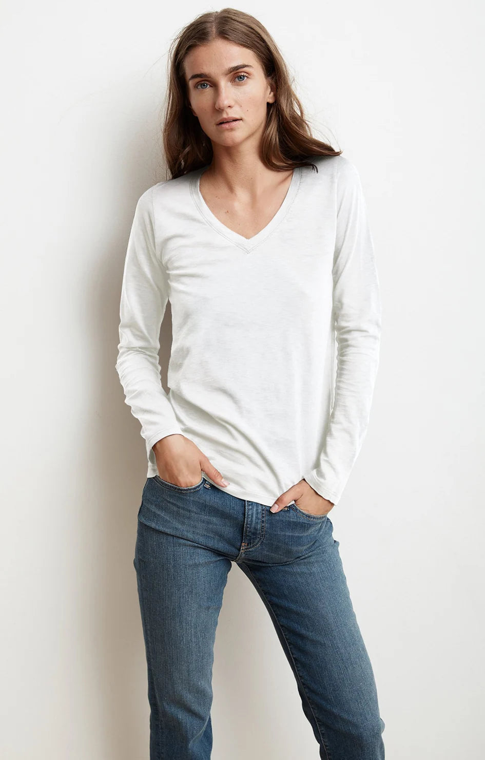 Bridget Slub V-Neck