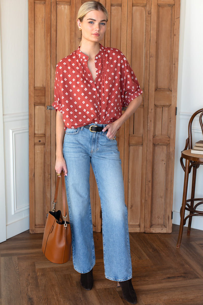 Mandarin Collar Top