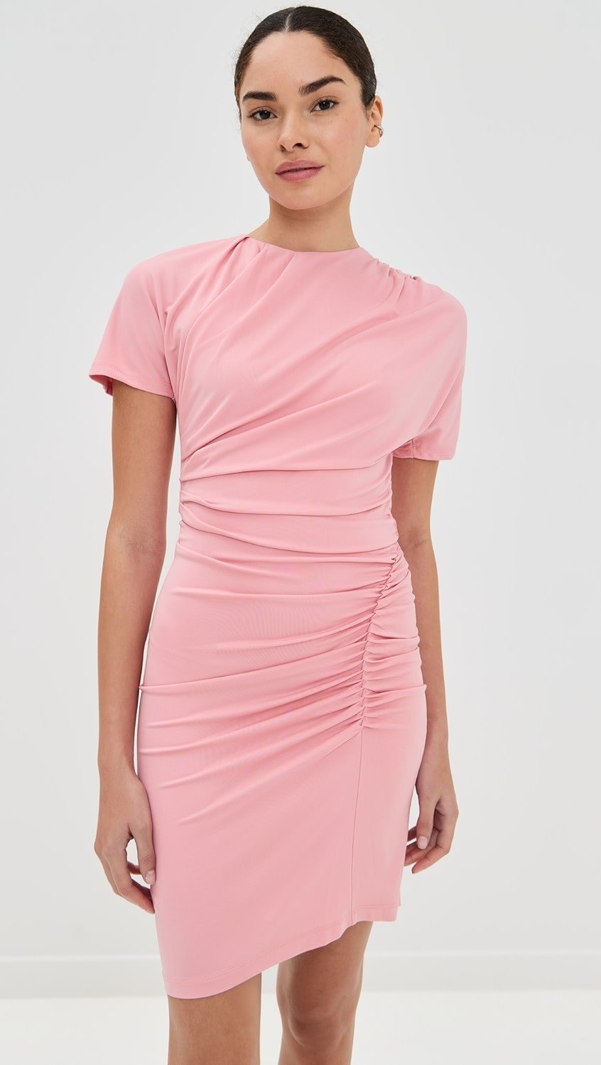 kiko mini dress Kiko Plunge Halter Mini Dress | Aqua | Womens