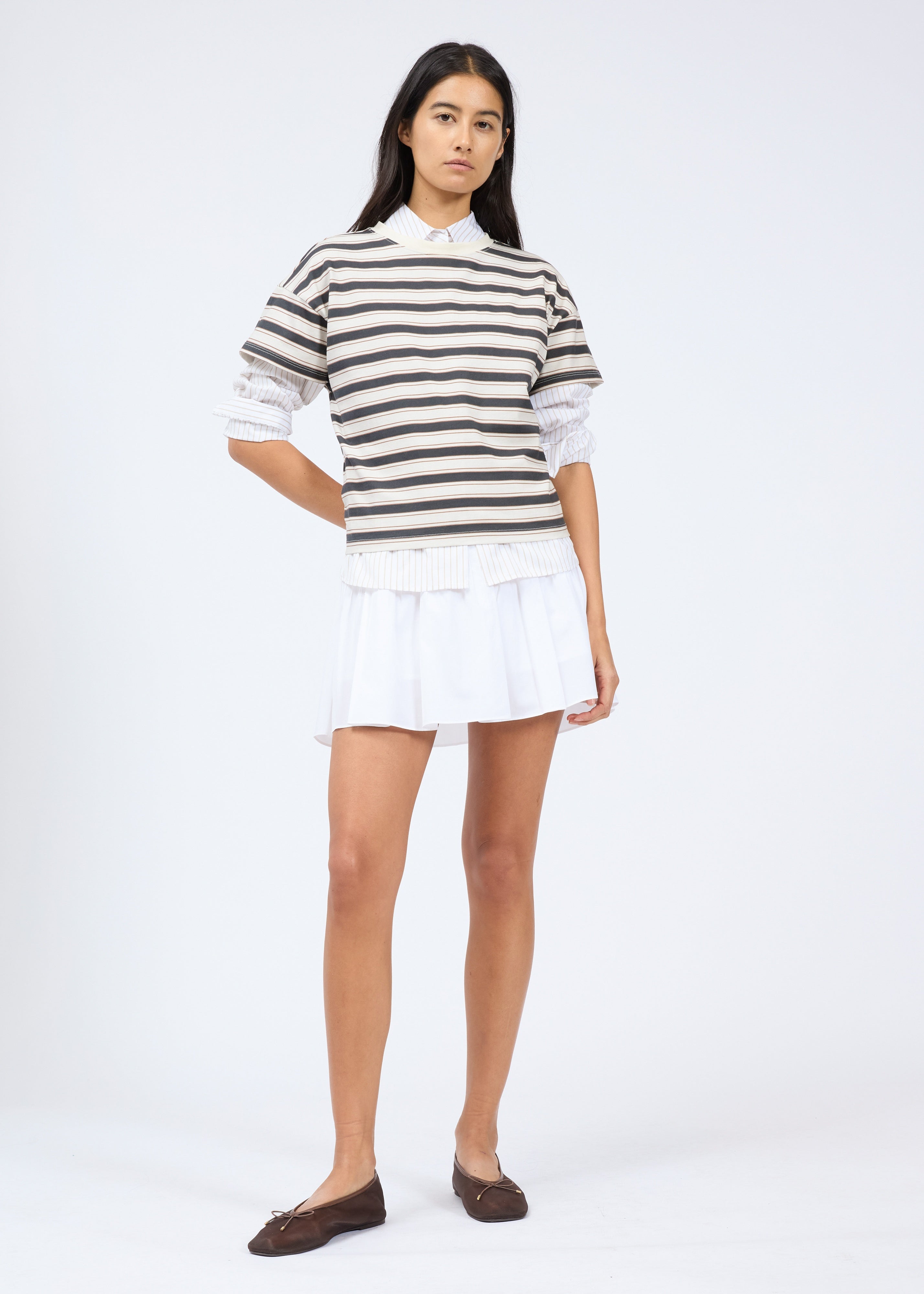 Kelly Stripe Boxy Tee