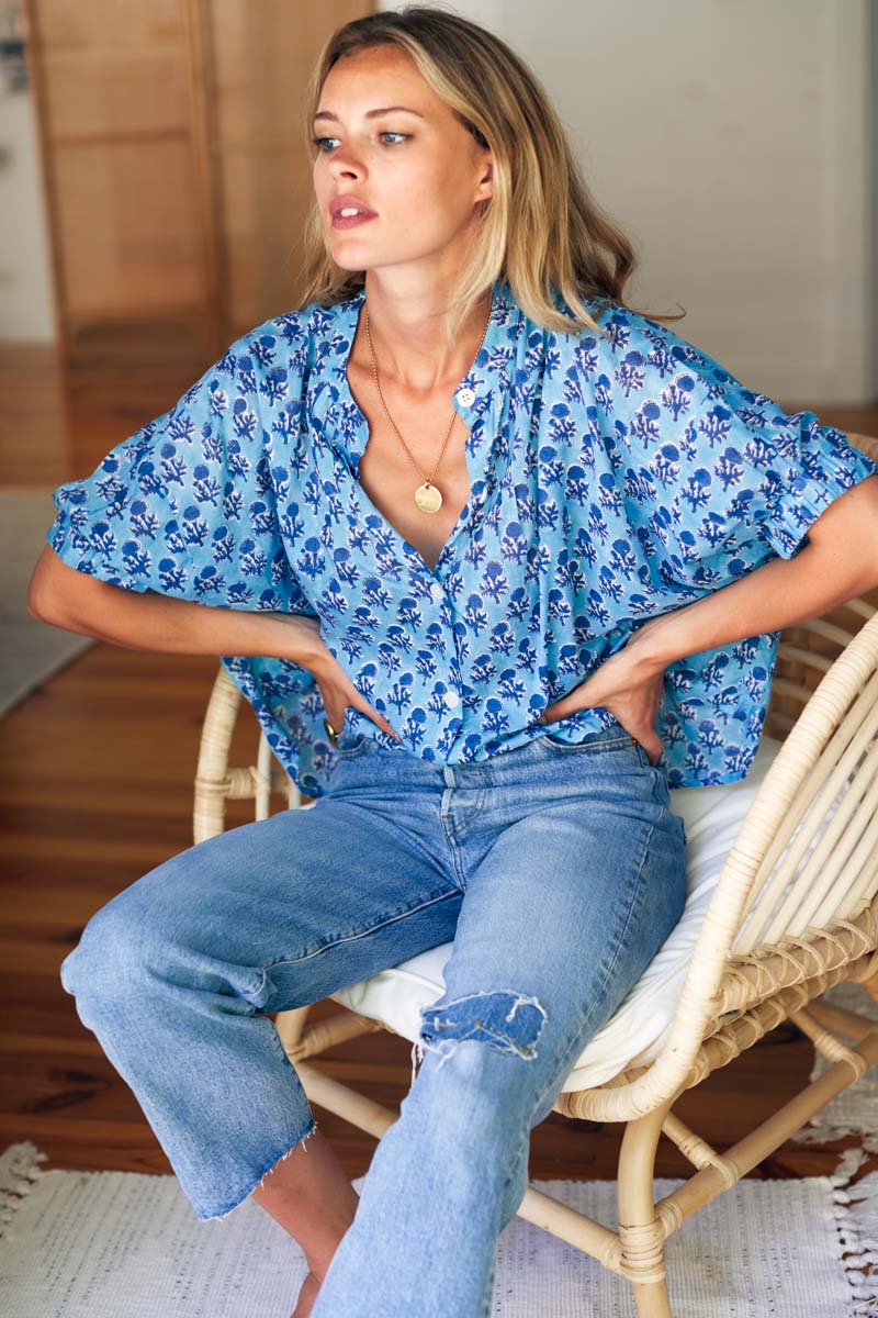 Mandarin Collar Top