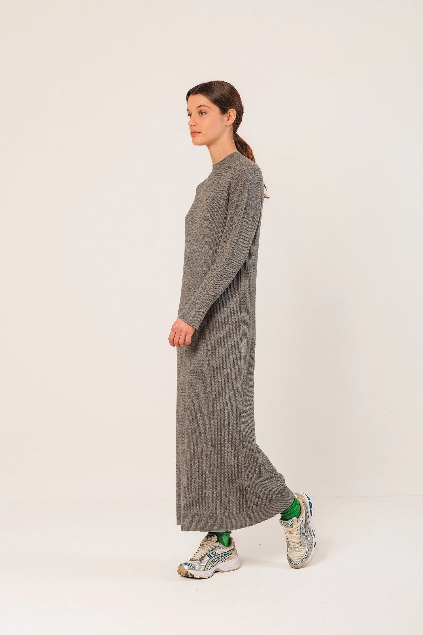 Wide Cable Knit Dress