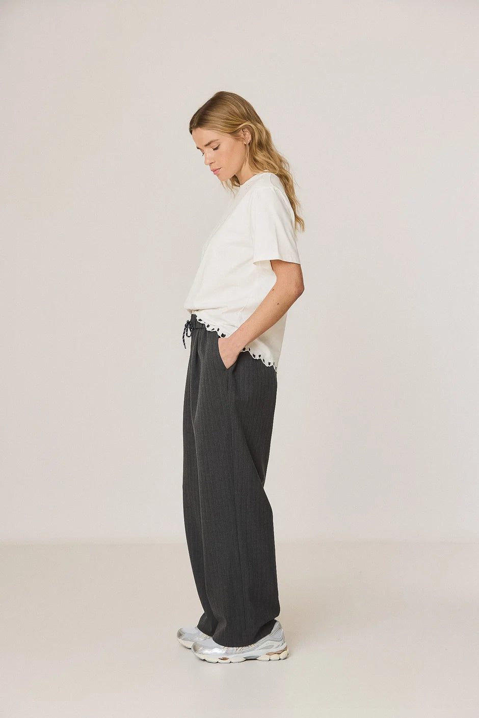 Elastic Waistband Pants