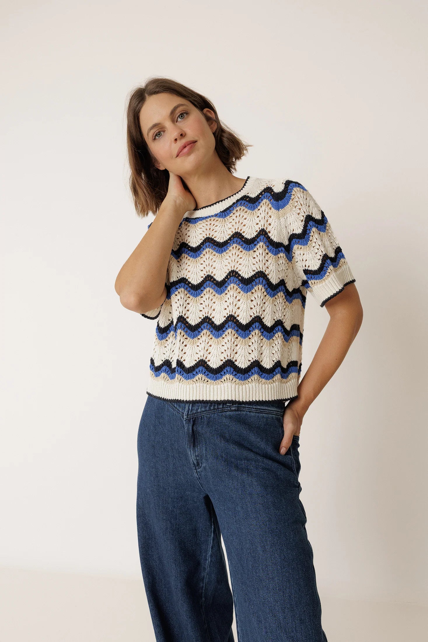 Zig Zag Crochet Sweater