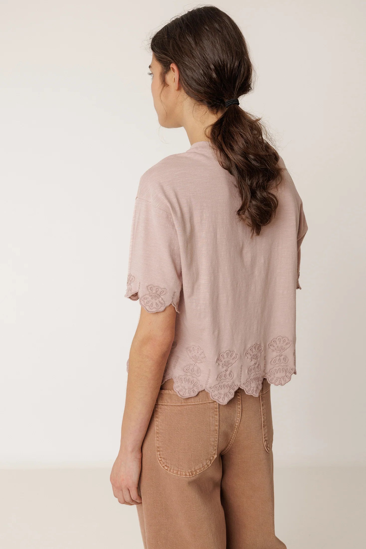 Boxy Embroidered Tee