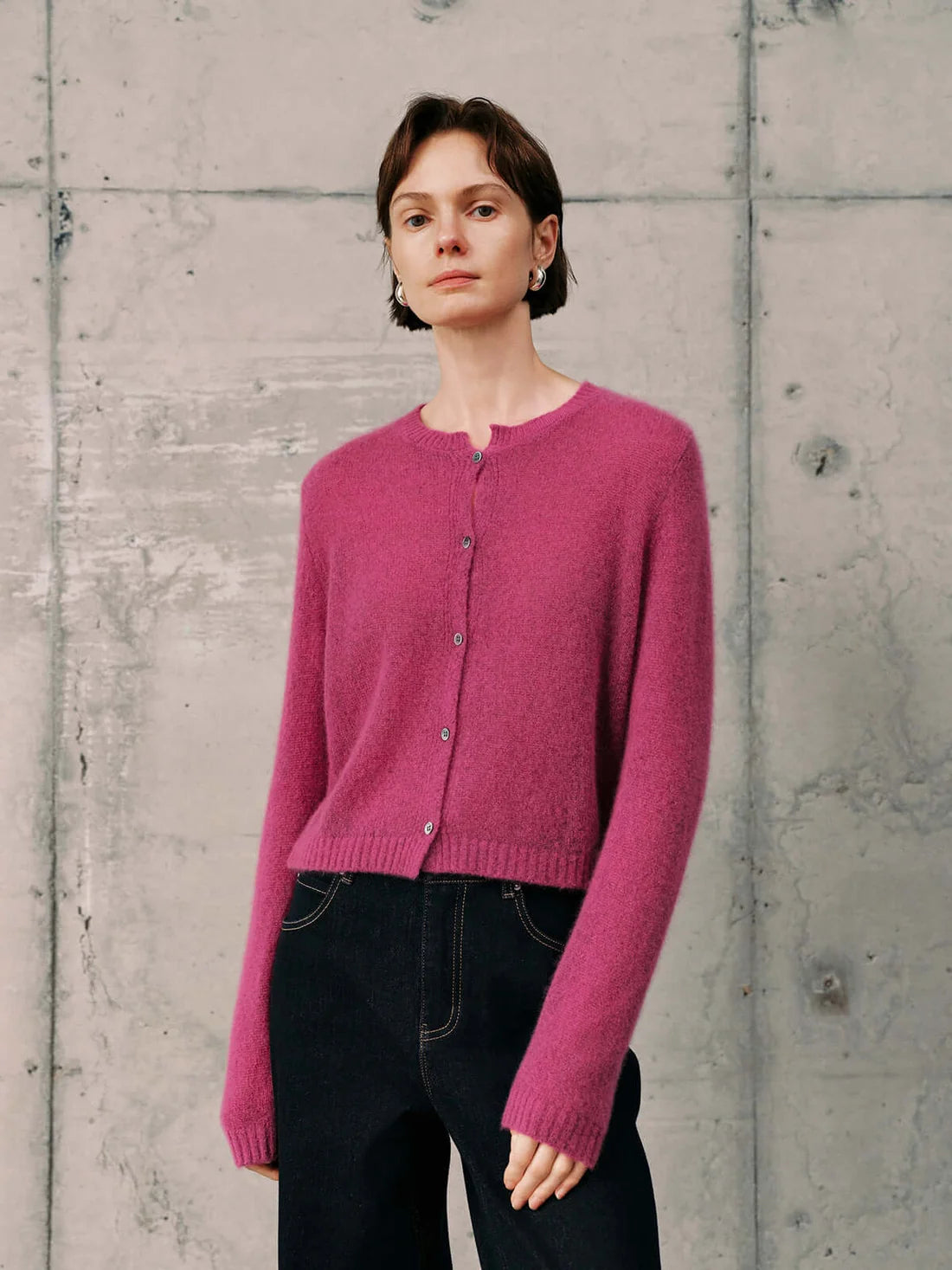 Silk-Cashmere Cardigan
