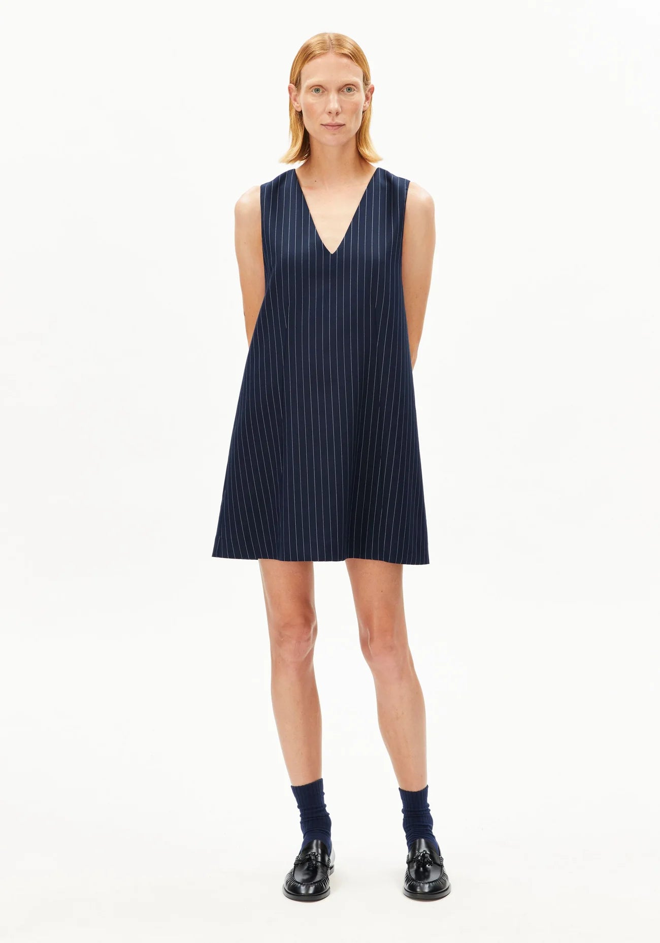 Pinstripe Pinaafo Dress