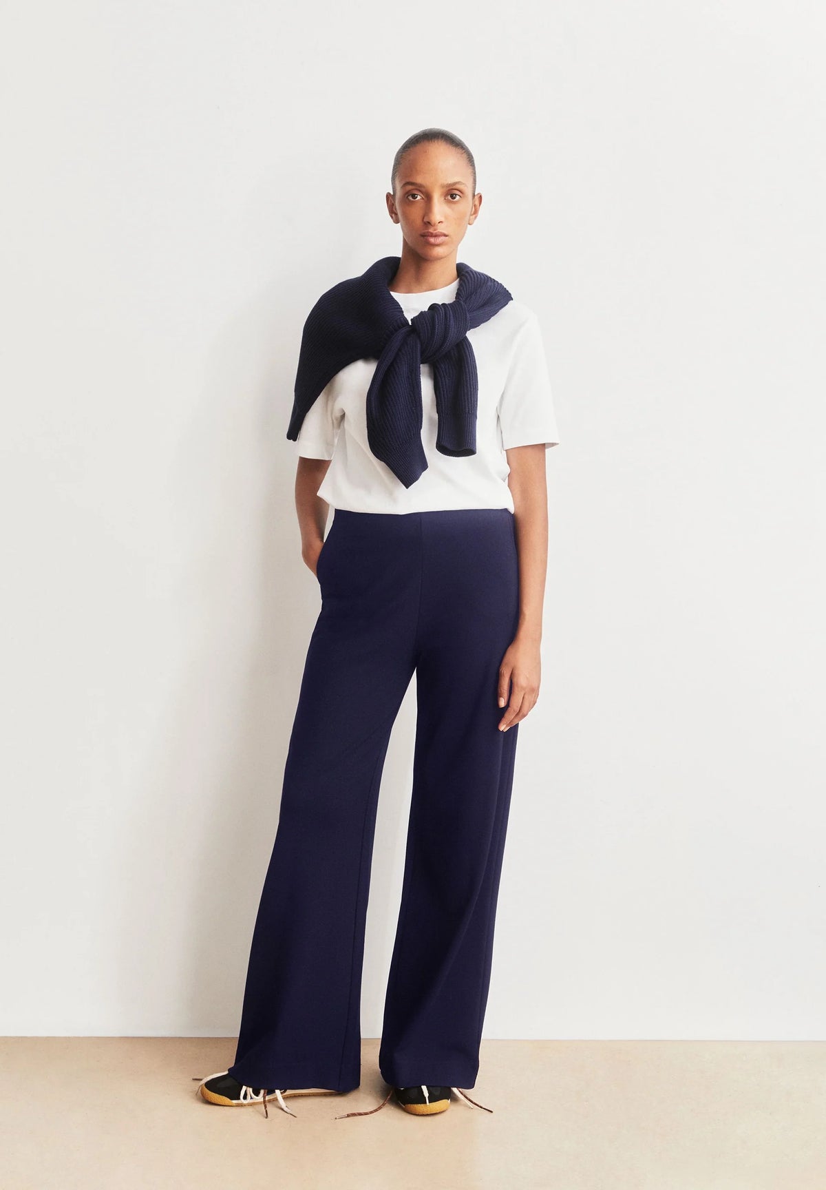 Wide Leg Jersey Pant