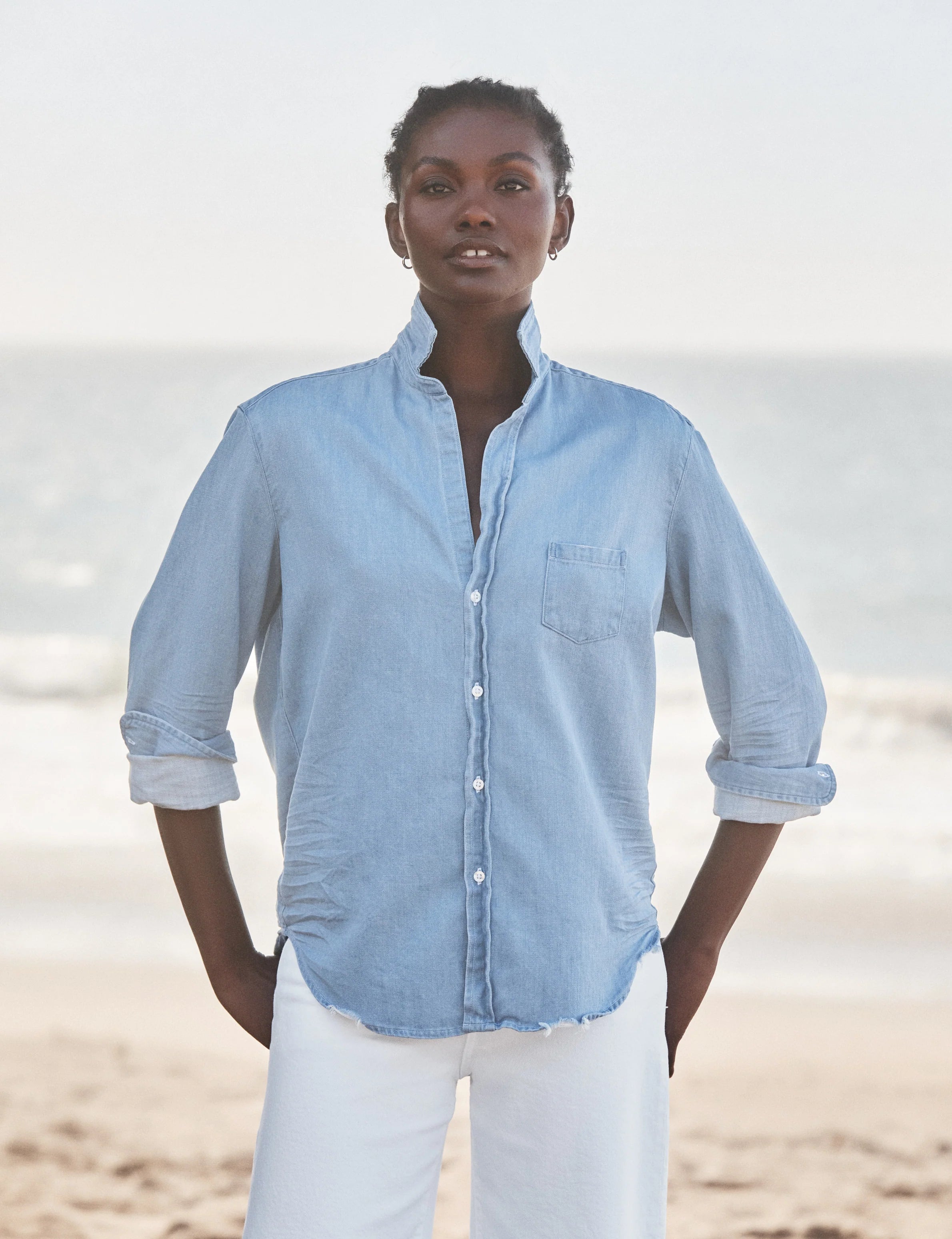 Eileen Denim Relaxed Button-Up