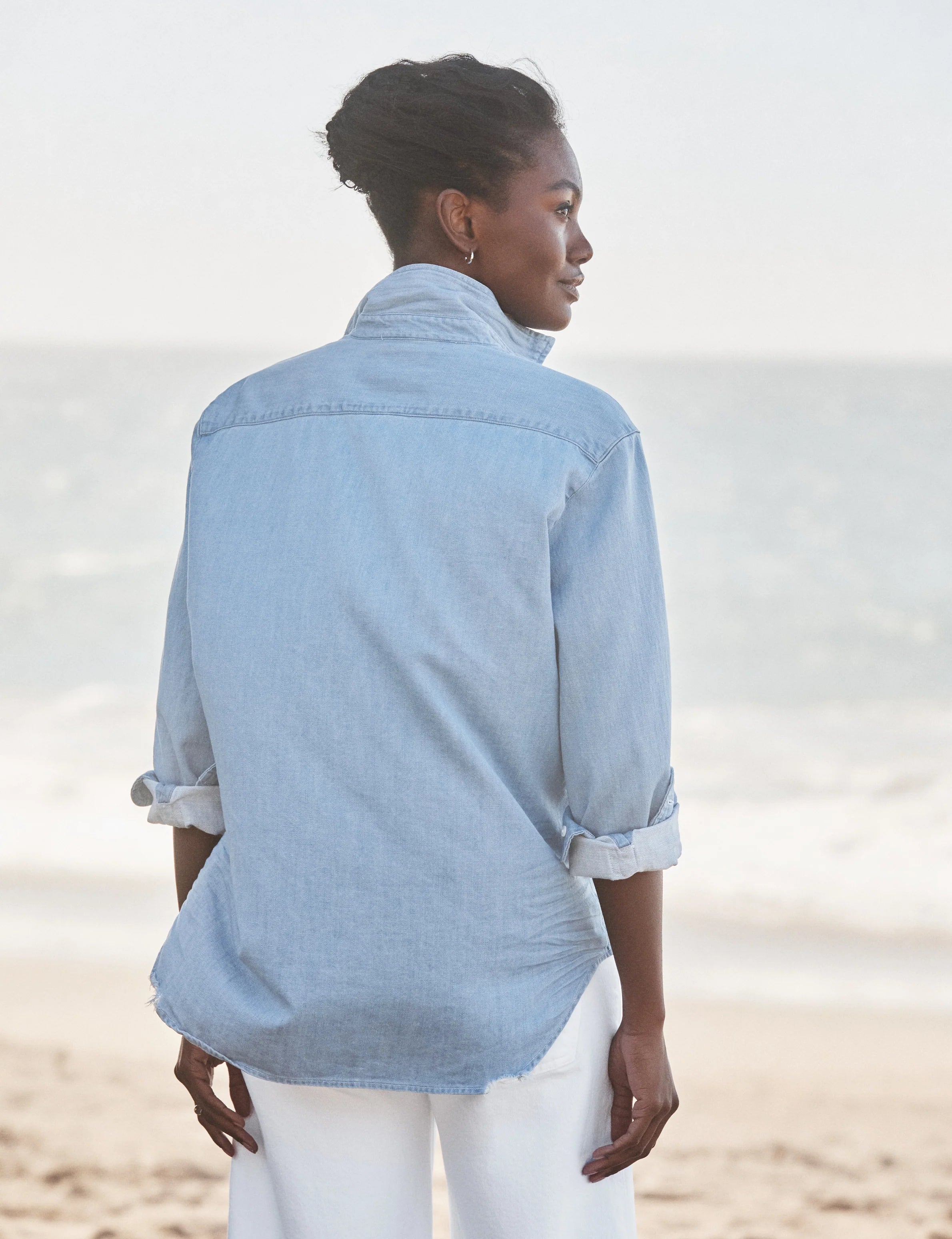 Eileen Denim Relaxed Button-Up