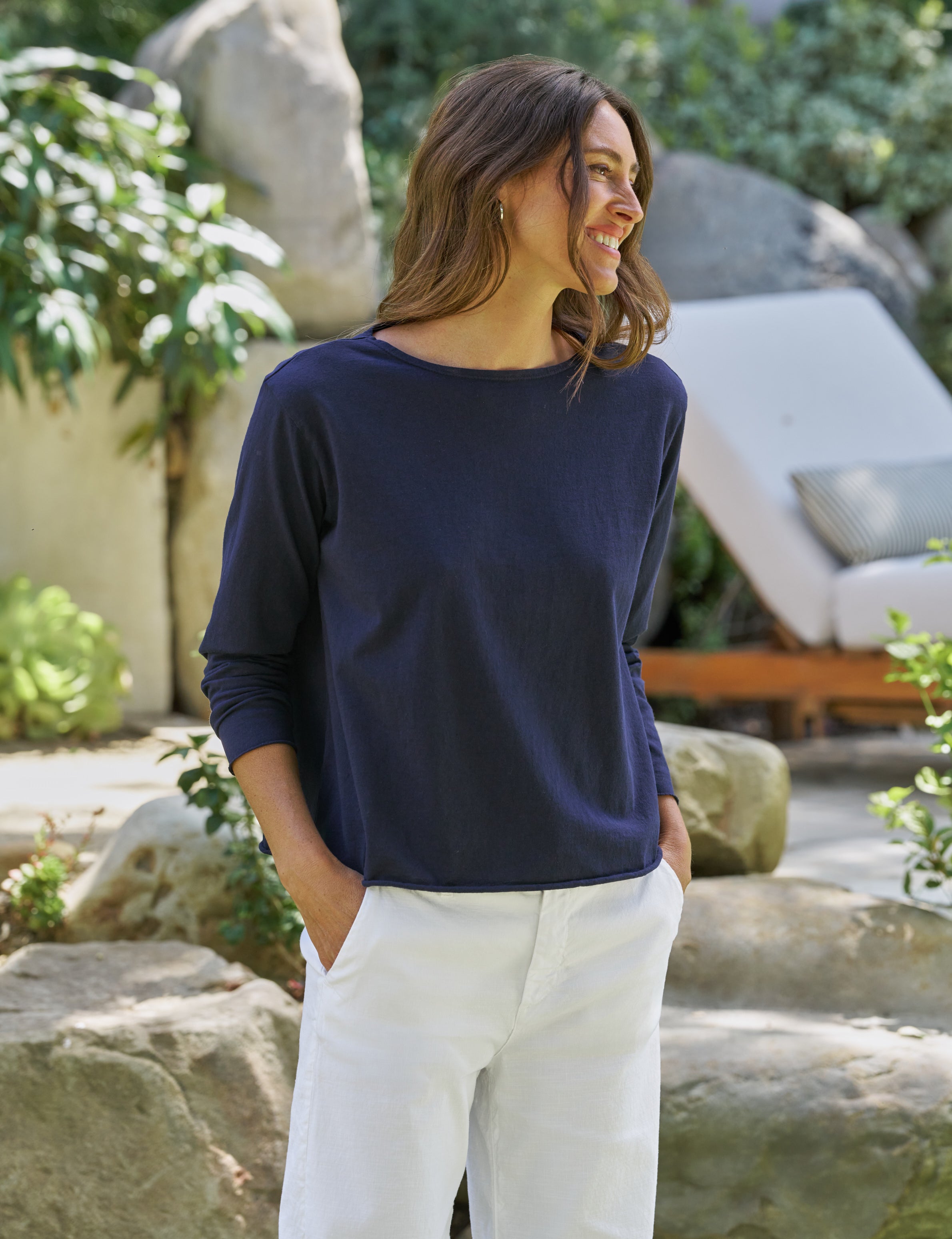 Boatneck LS Tee