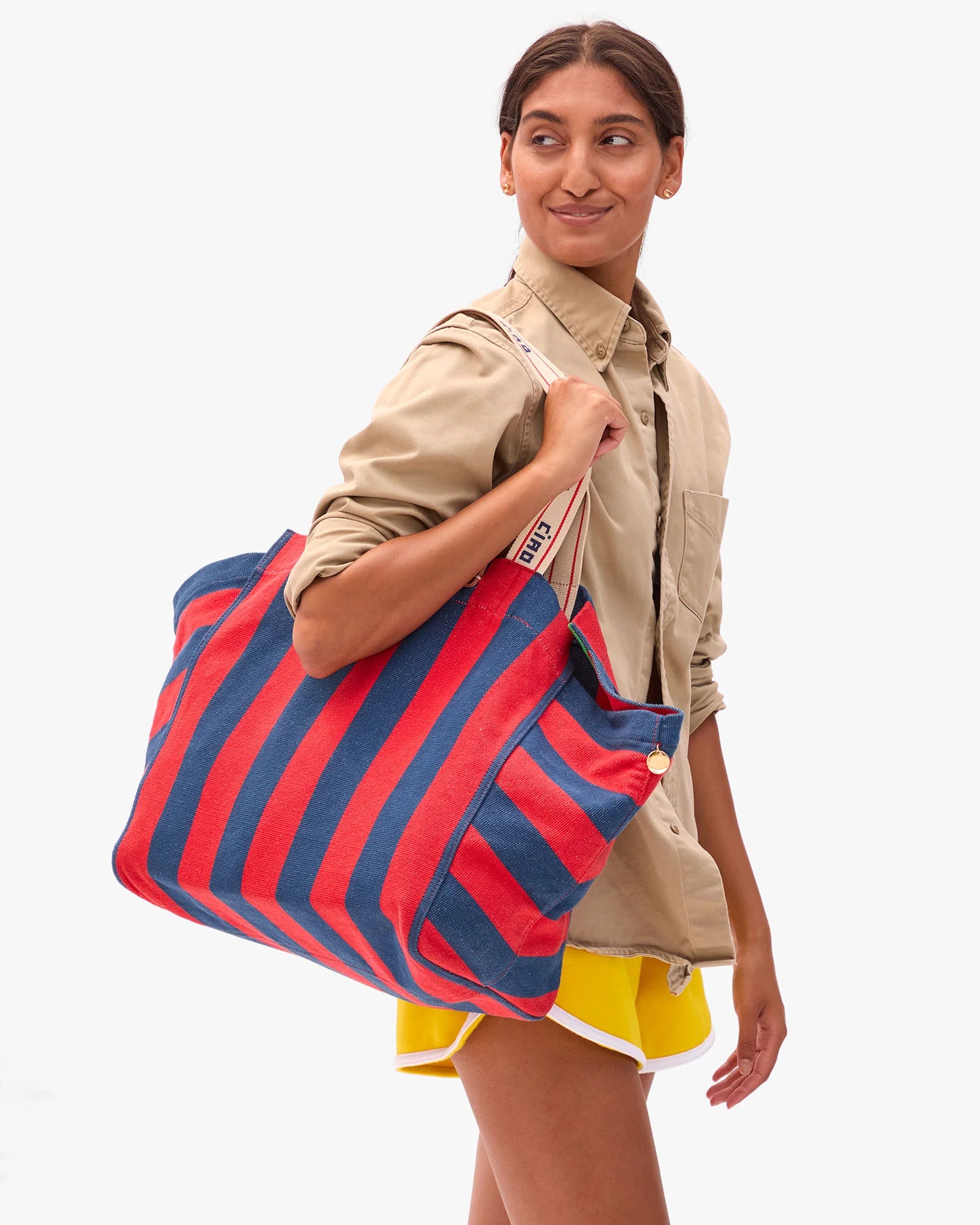Beach Tote - Canvas Stripe