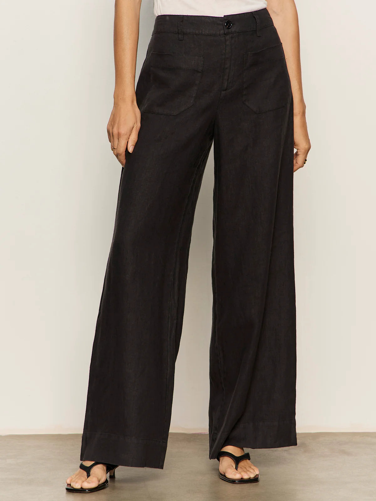 Linen Marine Wide Leg