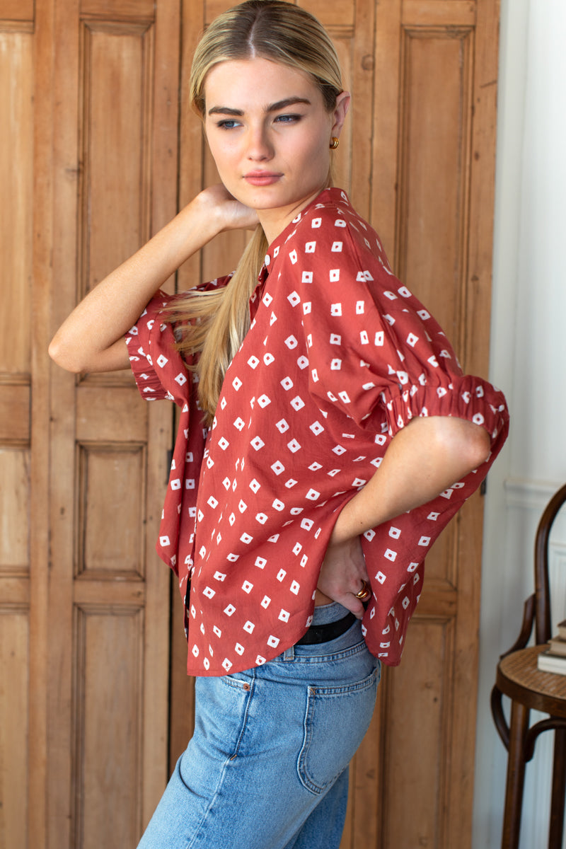 Mandarin Collar Top