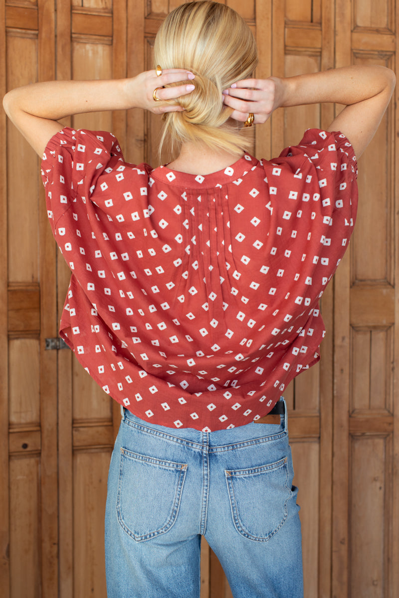 Mandarin Collar Top