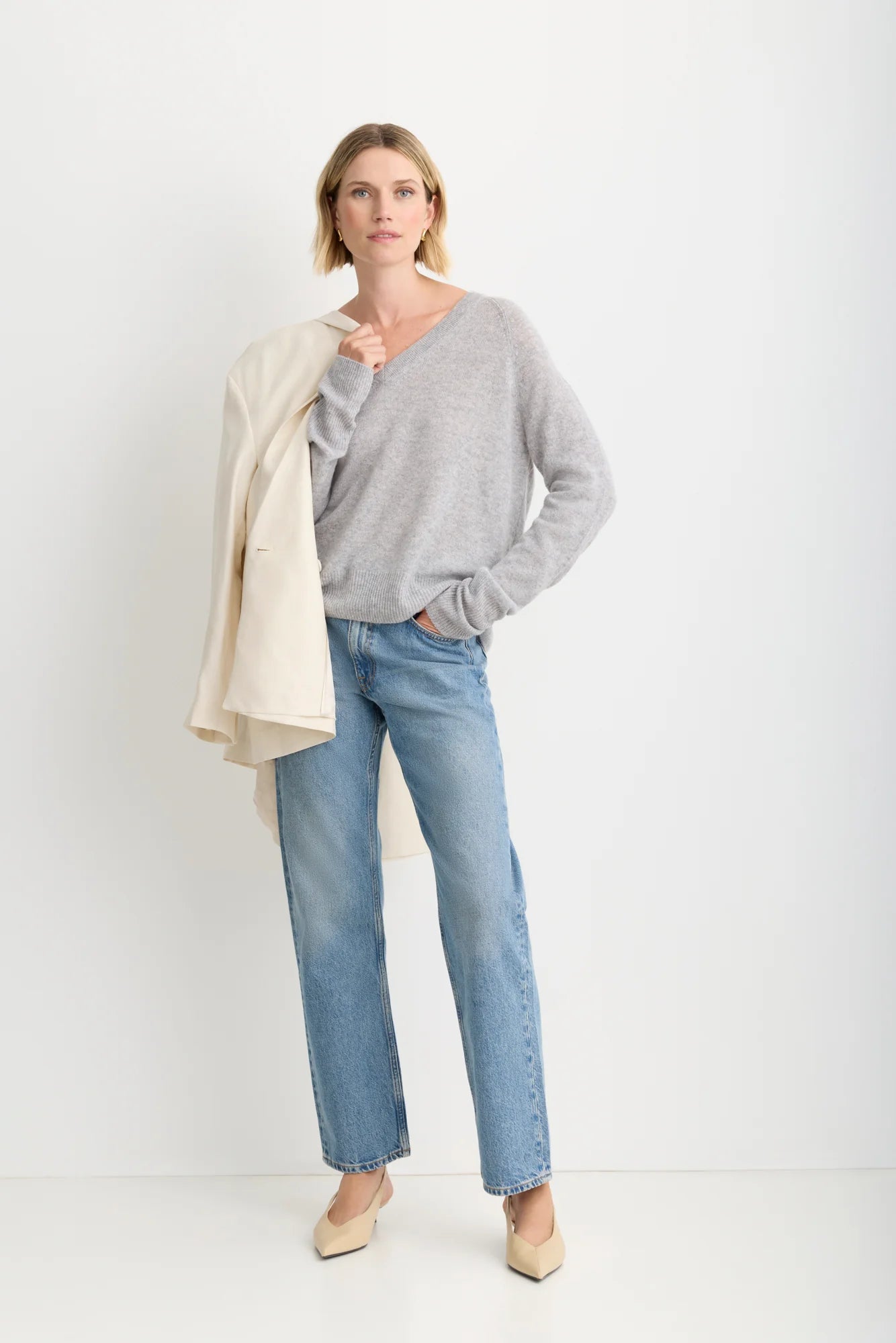 Sloane Cashmere V-Neck