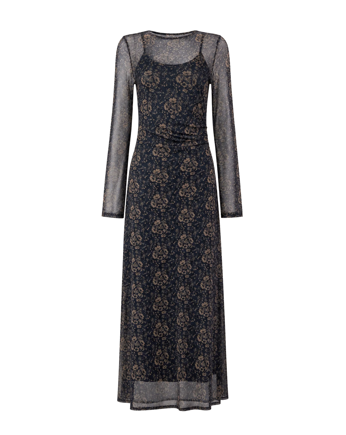 Printed Mesh Dress