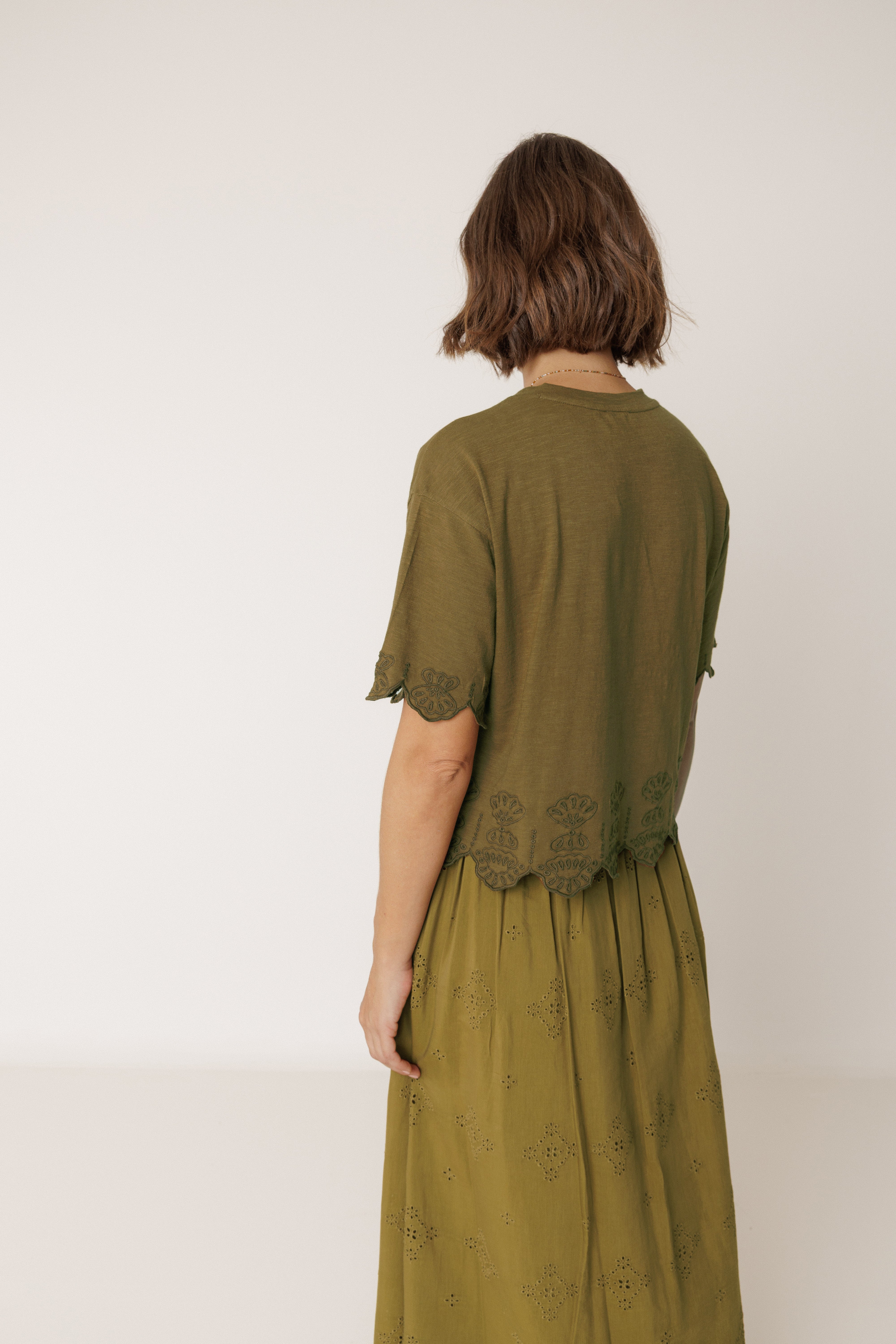 Boxy Embroidered Tee