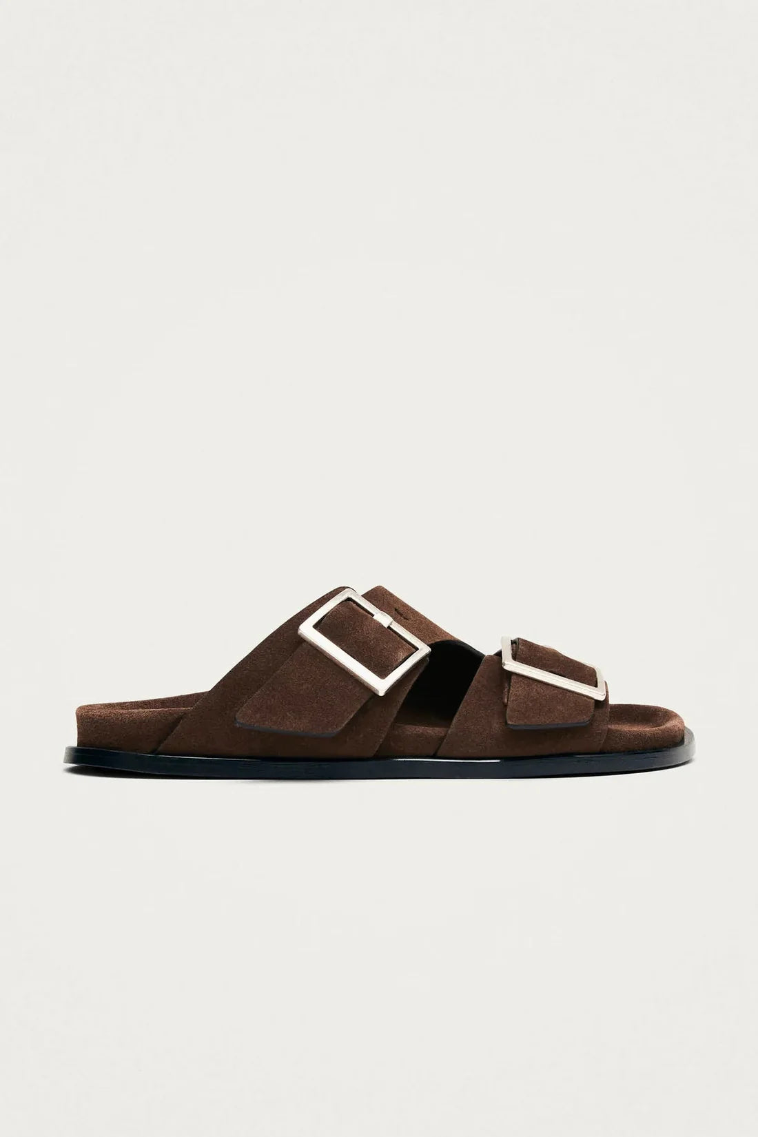 Alba Suede Brown Leather Sandal