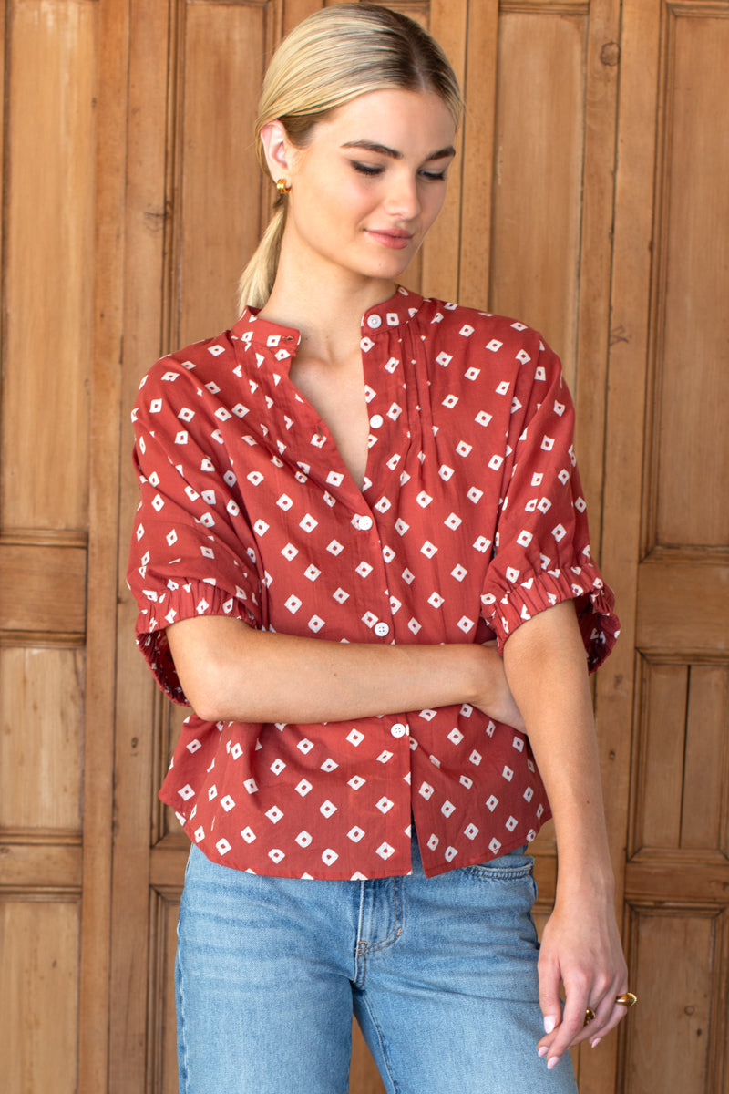 Mandarin Collar Top