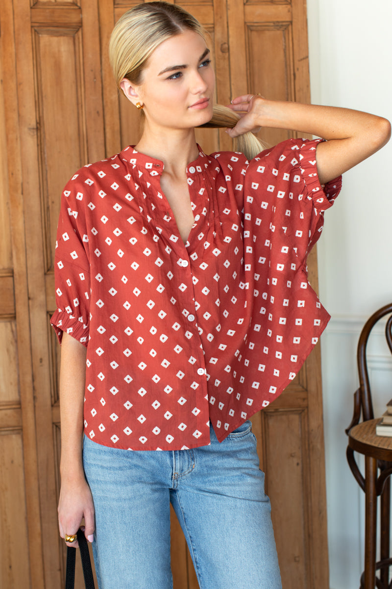 Mandarin Collar Top