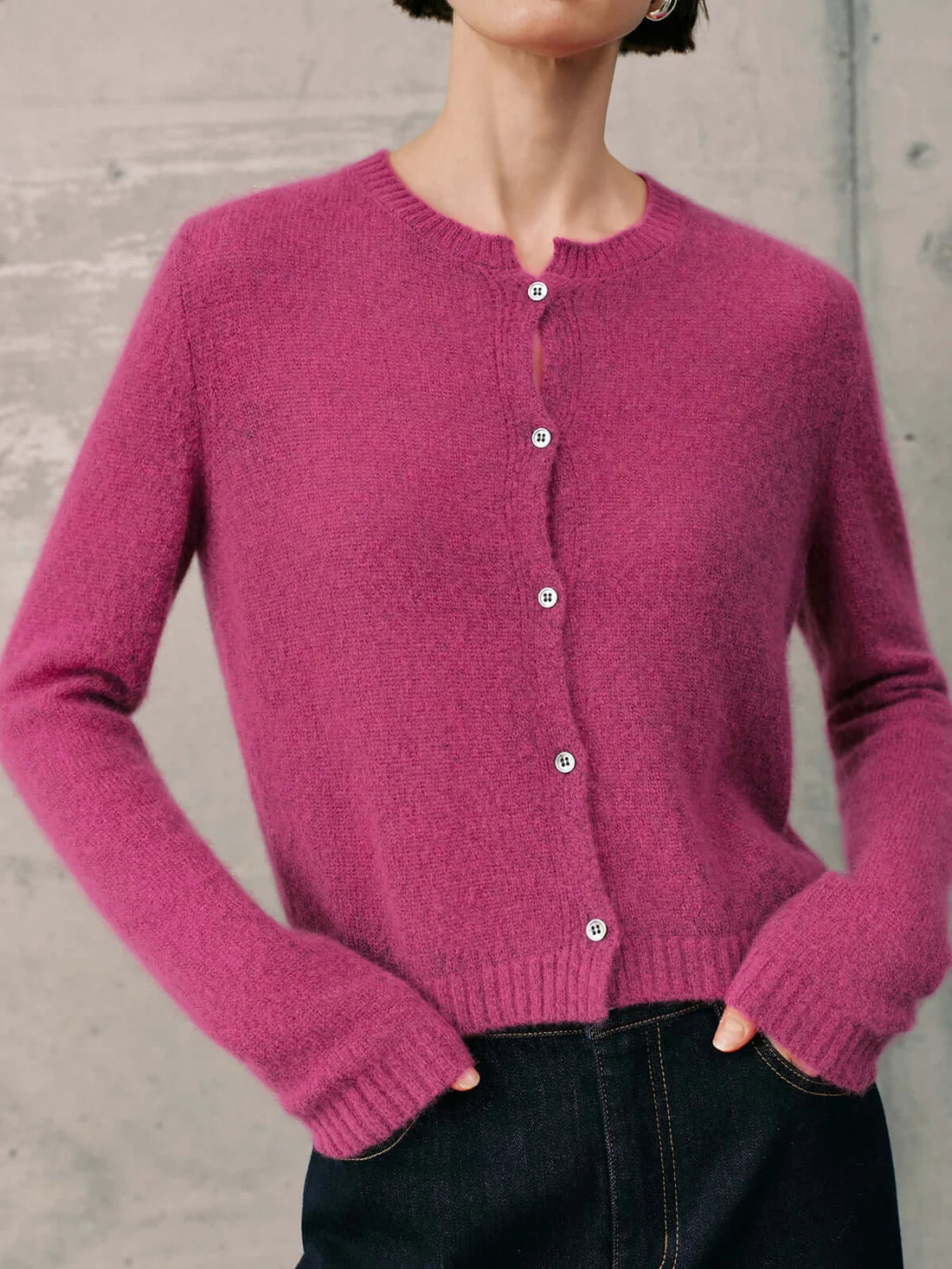 Silk-Cashmere Cardigan